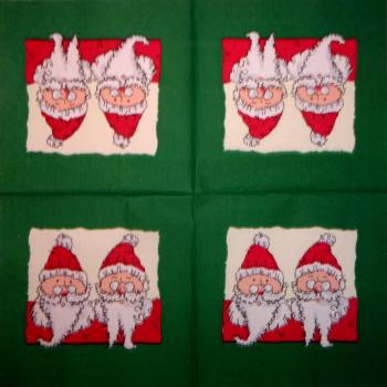 NW-176 Santa - 3-ply (green/cream)